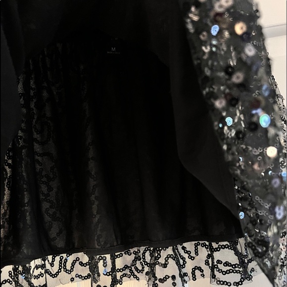 Black sequin short skirt medium - Picture 4 of 7